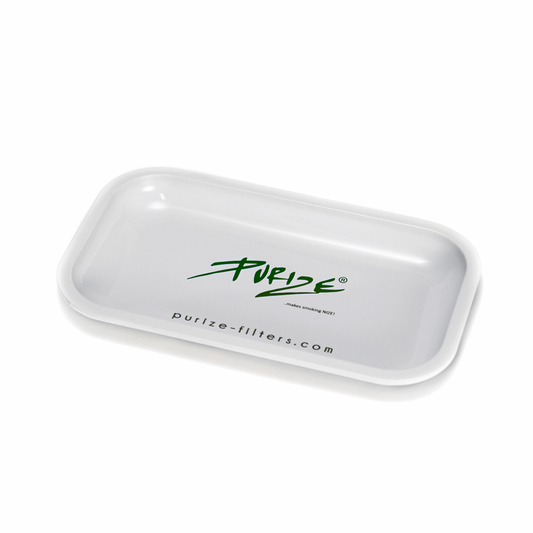 PURIZE Metal Rolling Tray Sketchwhite Design 27 x 16 x 2,5 cm