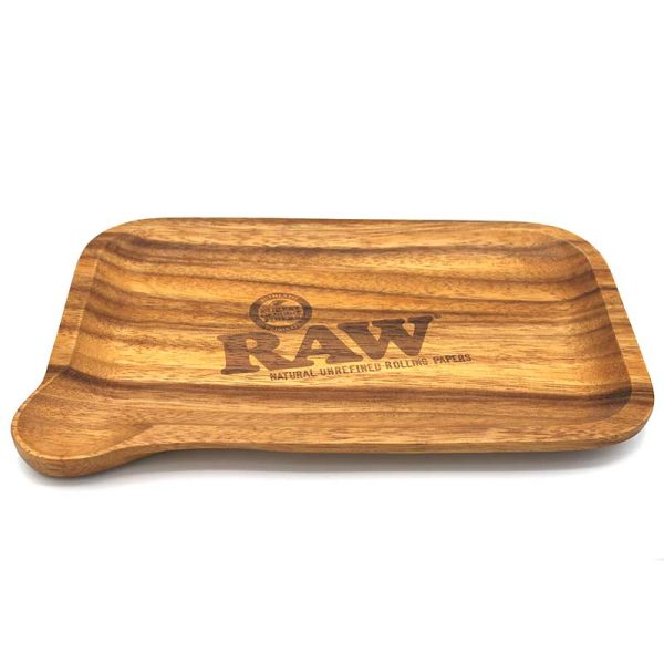 RAW Wooden Rolling Tray Spout 28,5 × 18,5 × 2 cm