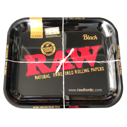 RAW Metal Rolling Tray Black Large 34,0 x 27,5 x 3,0 cm