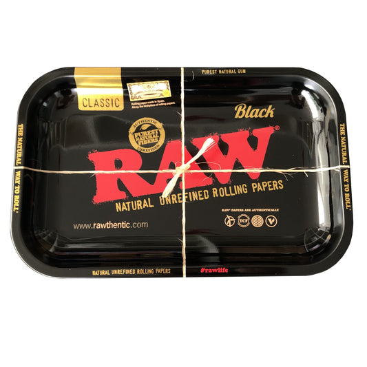 RAW Metal Rolling Tray Black Small 27,5 x 17,5 cm