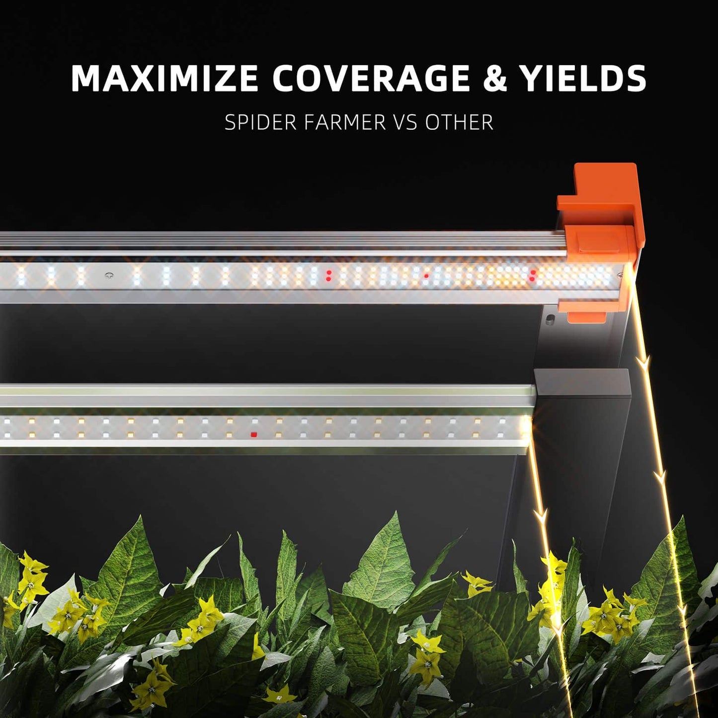 2024 Spider Farmer® G 1000W Dimmbare Vollspektrum LED Grow Lampe