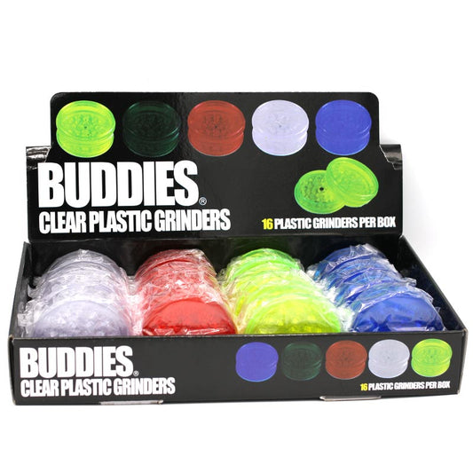 Buddies Plastik Grinder ø 58 mm, verschiedene Farben