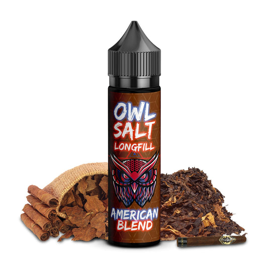 OWL Salt Longfill American Blend Overdosed 10 ml in 60 ml Flasche