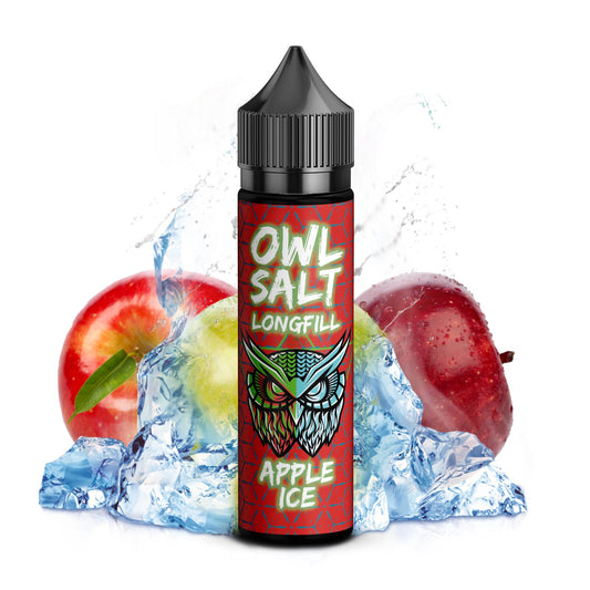 OWL Salt Longfill Apple Ice Overdosed 10 ml in 60 ml Flasche