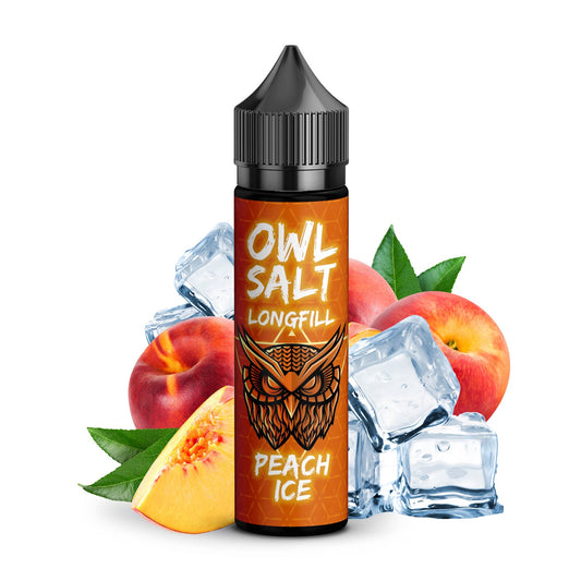 OWL Salt Longfill Peach Ice Ovedosed 10 ml in 60 ml Flasche