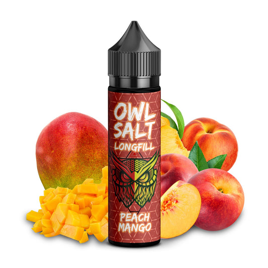 OWL Salt Longfill Peach Mango Ovedosed 10 ml in 60 ml Flasche