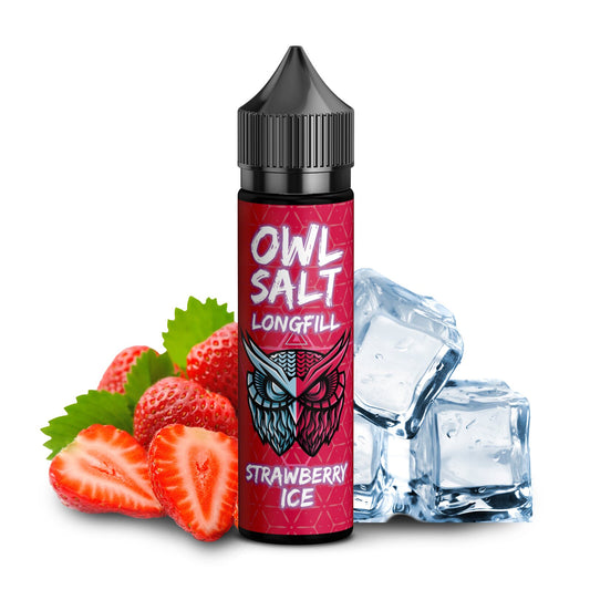OWL Salt Longfill Strawberry Ice Ovedosed 10 ml in 60 ml Flasche