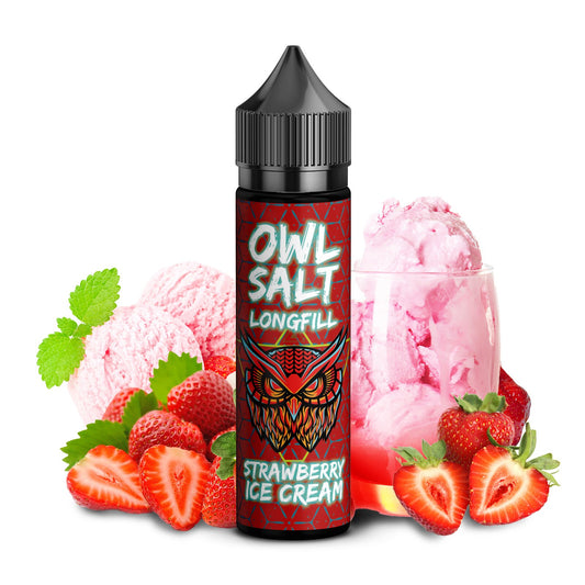 OWL Salt Longfill Strawberry Ice Cream Ovedosed 10 ml in 60 ml Flasche