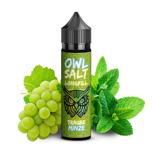 OWL Salt Longfill Traube Minze Ovedosed 10 ml in 60 ml Flasche