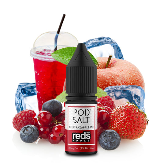 POD SALT FUSION Reds Apple Blue Razapple Ice Nikotinsalz Liquid 10 ml