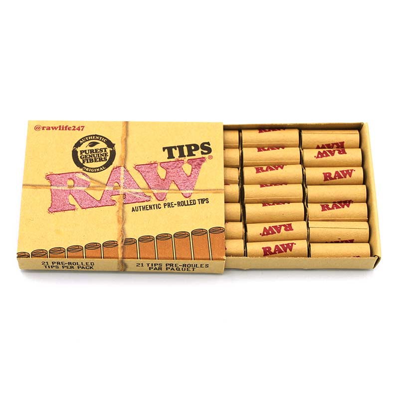 RAW PreRolled Tips – 21 vorgerollte Filter Tips