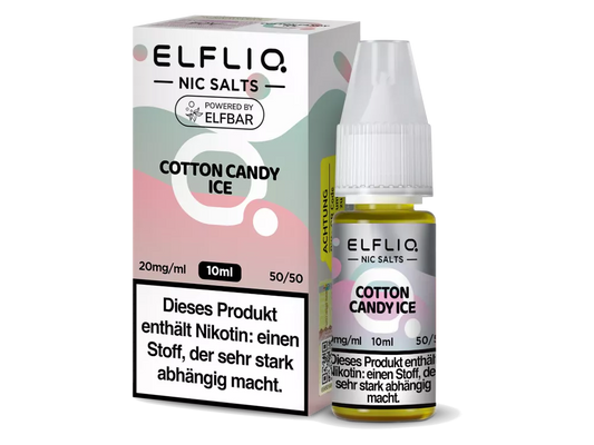 ELFBAR ELFLIQ Cotton Candy Ice Nikotinsalz Liquid 10 ml
