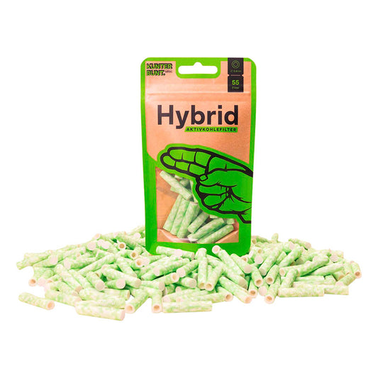Hybrid Supreme Aktivkohlefilter “Lime” 55er Pack Ø 6,4 mm