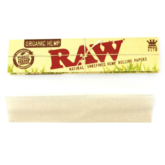 RAW Organic Hemp King Size Slim Papers á 32 Blatt