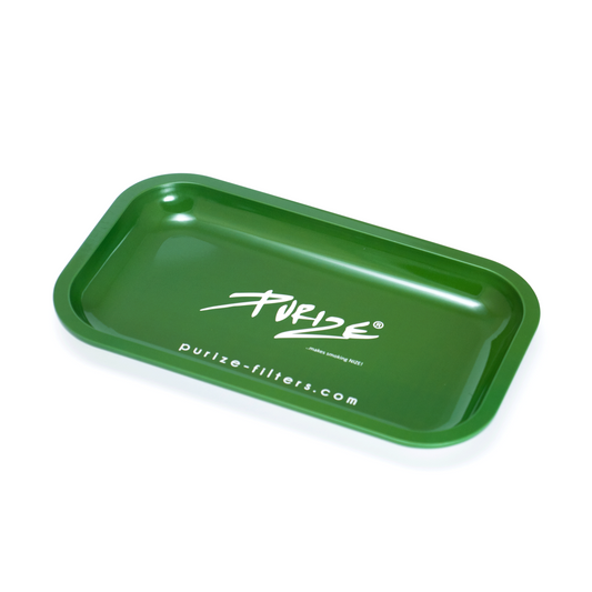 PURIZE Metal Rolling Tray Sketchgreen Design 27 x 16 x 2,5 cm