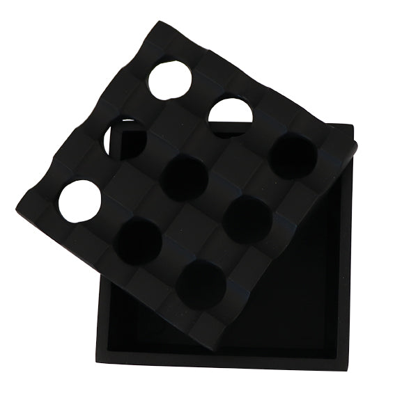 RAW Aschenbecher Metall Black – Regal Ashtray 8 x 8 x 4,2 cm