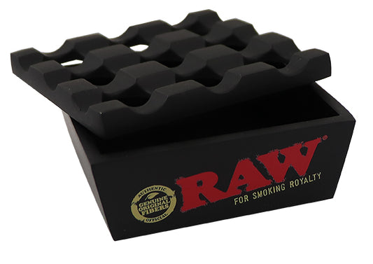 RAW Aschenbecher Metall Black – Regal Ashtray 8 x 8 x 4,2 cm