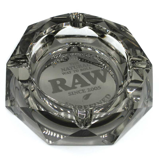 RAW Darkside Glas Aschenbecher 11,5 x 11,5cm