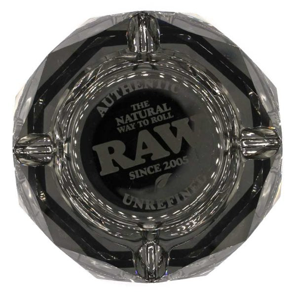 RAW Darkside Glas Aschenbecher 11,5 x 11,5cm