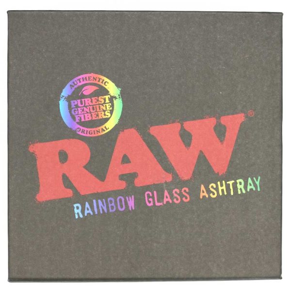 RAW Rainbow Glas Aschenbecher 11,5 x 11,5cm
