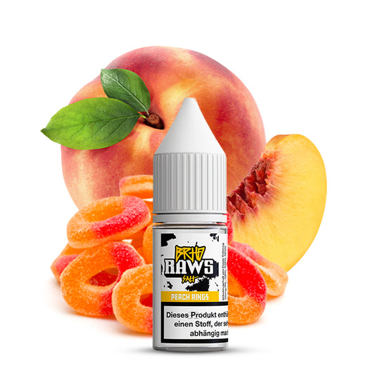 BAREHEAD Raws Peach Rings Nicotine Salt Liquid 10 ml