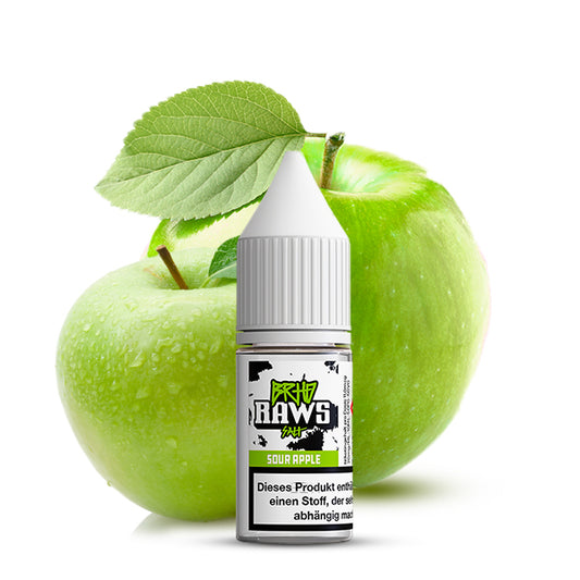 BAREHEAD Raws Sour Apple Nicotine Salt Liquid 10 ml