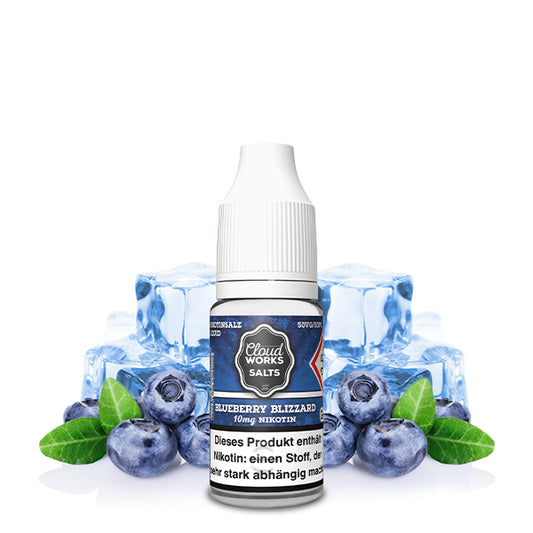 CLOUDWORKS Blueberry Blizzard Nicotine Salt Liquid 10ml