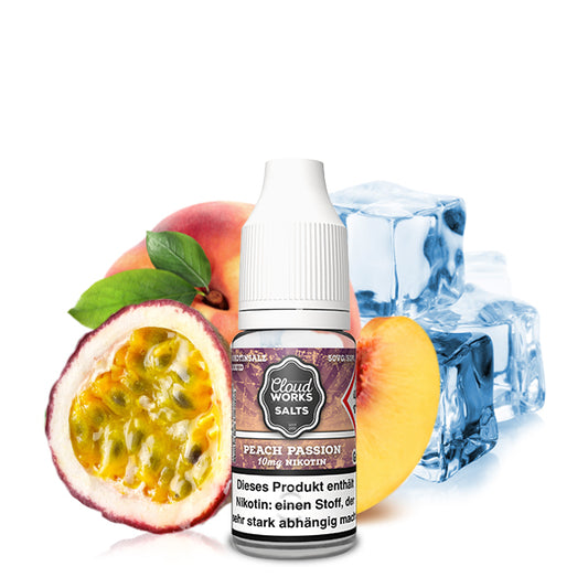 CLOUDWORKS Peach Passion Nicotine Salt Liquid 10ml