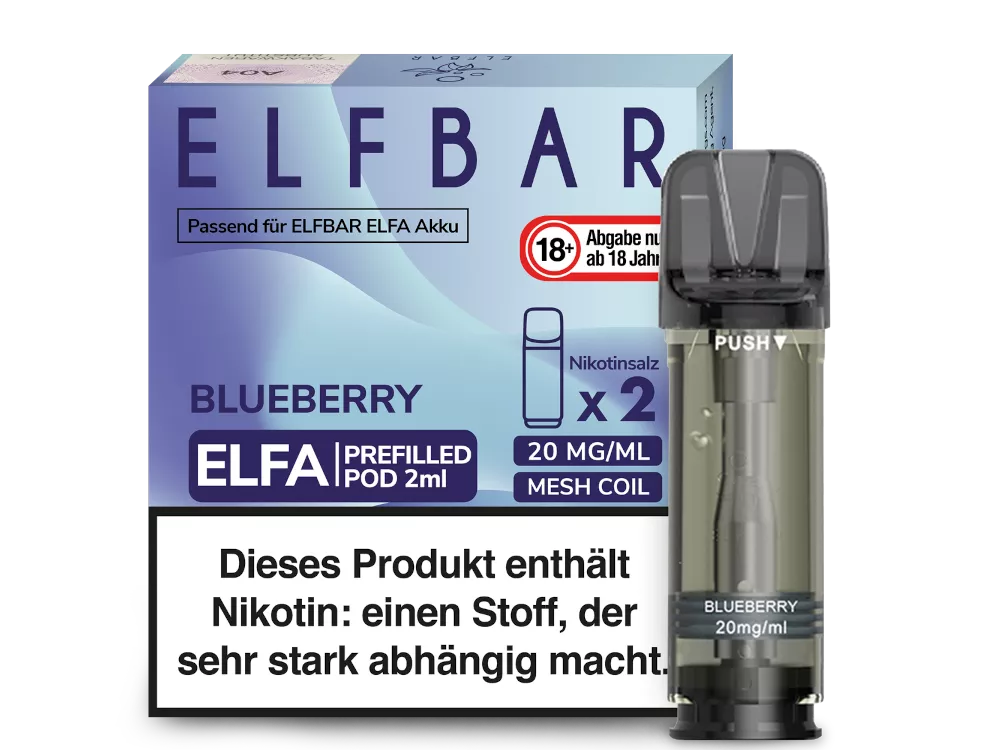Elfbar Blueberry Elfa Pod (2 Stück pro Packung)