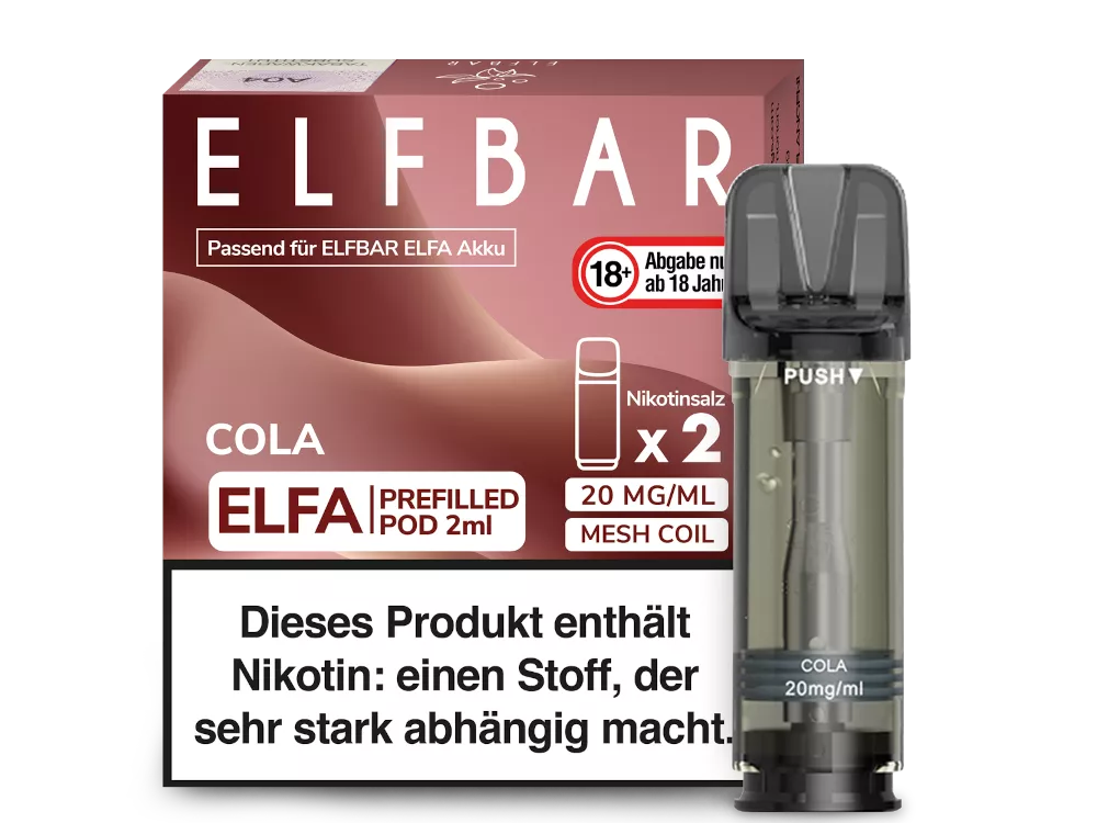 Elfbar Cola Elfa Pod (2 Stück pro Packung)
