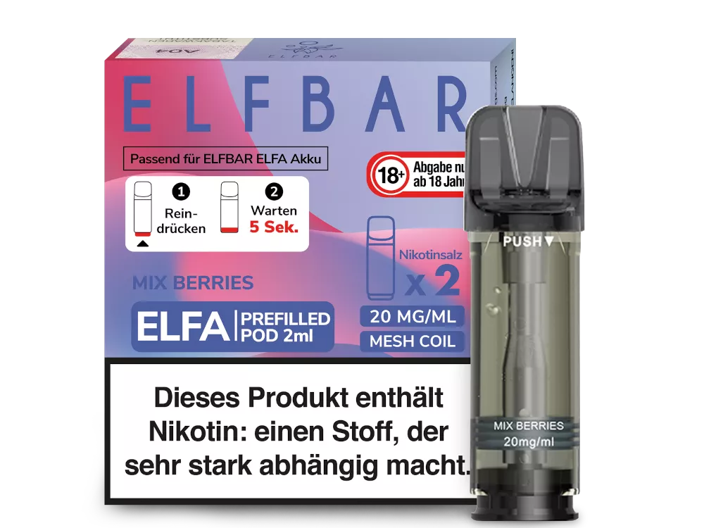 Elfbar Mix Berries Elfa Pod (2 Stück pro Packung)