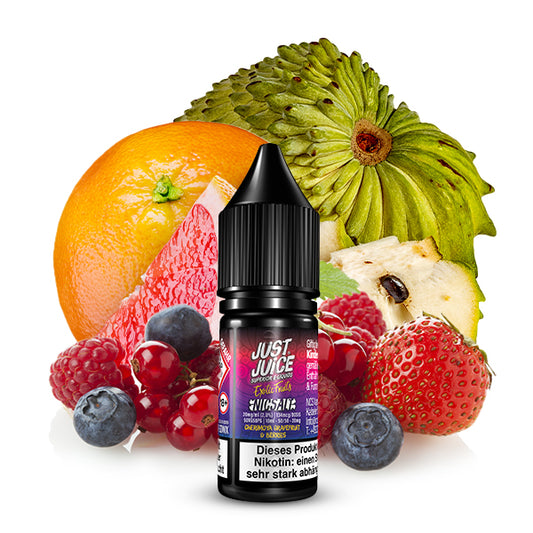 JUST JUICE Cherimoya, Grapefruit &amp; Berries Nicotine Salt Liquid 10 ml
