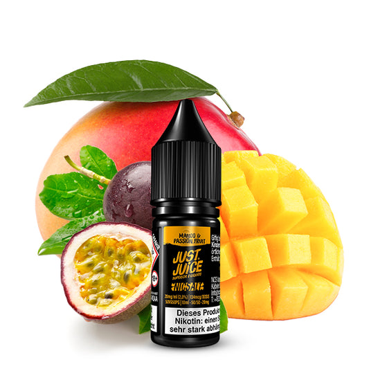 JUST JUICE Mango &amp; Passionfruit Nicotine Salt Liquid 10 ml