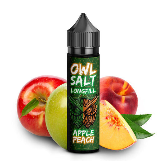 OWL Salt Longfill Apple Peach Overdosed 10 ml in 60 ml Flasche