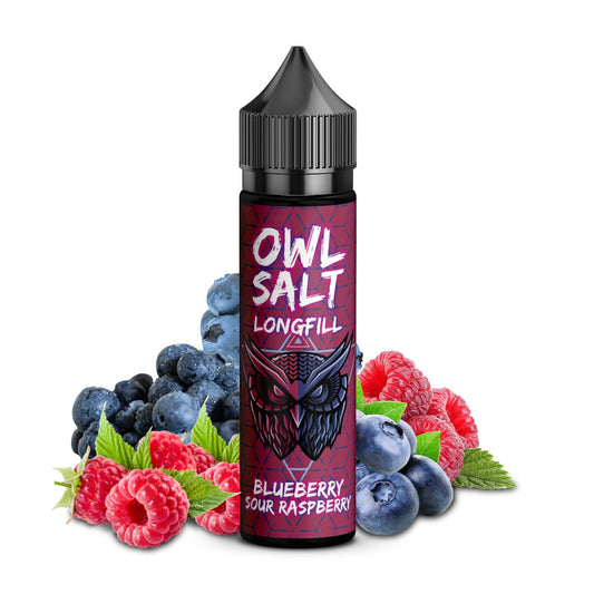 OWL Salt Longfill Blueberry Sour Raspberry Overdosed 10 ml in 60 ml Flasche