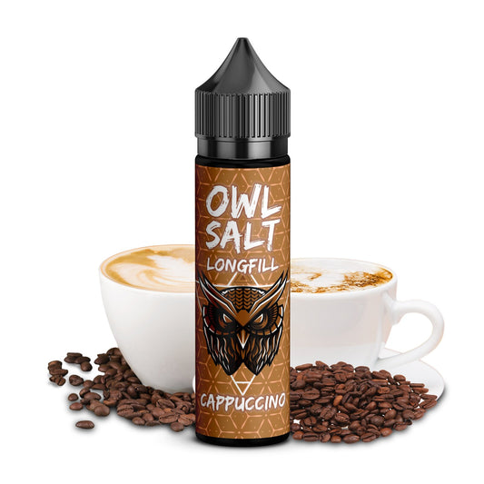 OWL Salt Longfill Cappuccino Overdosed 10 ml in 60 ml Flasche