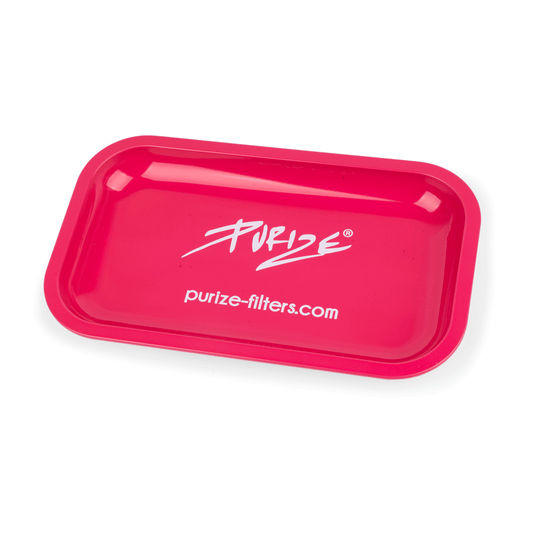 PURIZE Metal Rolling Tray Pink 27 x 16 x 2,5 cm