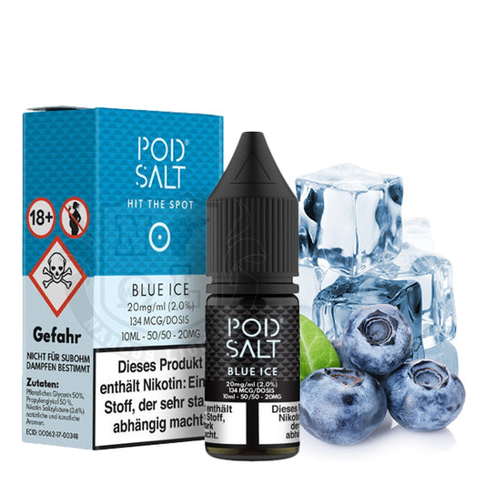POD SALT Blue Ice Nicotine Salt Liquid 10 ml