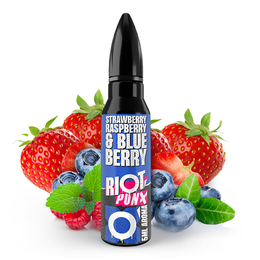 RIOT SQUAD PUNX strawberry, blueberry and raspberry flavor 5ml